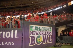 Ragin Cajun fans during the 2013 R+L Carriers New Orleans Bowl