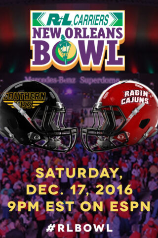 2016 R+L Carriers New Orleans Bowl: Southern Miss Vs Louisiana Lafayette