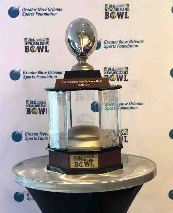 Trophy on display at Coaches and Player's Luncheon