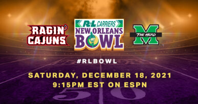 2021 R+L Carriers New Orleans Bowl: Louisiana vs. Marshall University