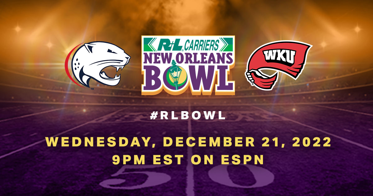 2022 R+L Carriers New Orleans Bowl: Western Kentucky vs. South Alabama