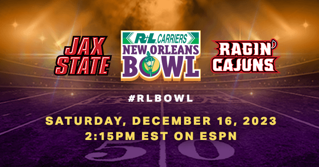 2023 R+L Carriers New Orleans Bowl: Louisiana vs. Jacksonville State